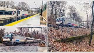 NJ Transit MontclairBoonton Line Railfanning Bay Street [upl. by Adyol830]