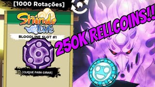 NOVOS CÓDIGOS 1000 SPINS e 250K RELL COINS UPDATE 215 no SHINDO LIFE shinobi life 2  ROBLOX [upl. by Cooper819]