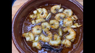 Rezept für gebratene Knoblauch Shrimps  Gambas al Ajillo [upl. by Cressida]