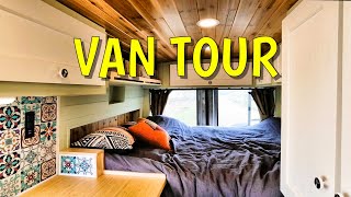 Van Tour Interior of my AWD Ford Transit DIY campervan for van life overland camping amp adventure [upl. by Petr]