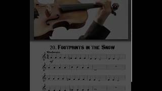 Footprints in the Snow from Vamoosh Violin Book 1 with demo [upl. by Noiro158]