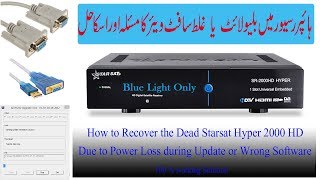 How to Recover DeadBlue Light Hyper 2000HD due to Power Loss or Wrong Software Update in UrduHindi [upl. by Steel]