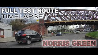 Full Test Route Timelapse  Norris Green [upl. by Yoral]