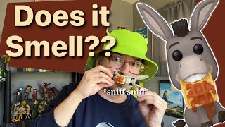 Sniffing the Waffle SCENTED Donkey Shrek Pop Vinyl [upl. by Idonah]