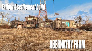 Fallout 4 Abernathy Farm settlement build [upl. by Yatnod]