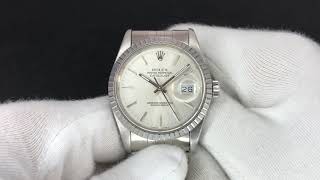 Rolex 16030 Datejust Oyster Perpetual Silver Dial  1988 [upl. by Ardehs]