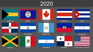 Evolution of North America flags 15002024 [upl. by Adim545]