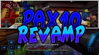 Pax10 Revamp 32x  MCPE 1x Blue PvP Texture Pack  2017 [upl. by Wiebmer]