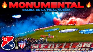 🔴🔵SALIDA HINCHADA del MEDELLIN vs Junior Campeón Liga betplay 2023  2 desde el Atanasio Girardot🔥 [upl. by Asilanna]