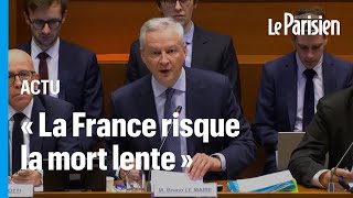 « Qui êtes vous pour juger  »  Bruno Le Maire refuse dassumer « seul » la dégradation des comptes [upl. by Eiznekam]