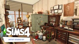 Artist Studio Apartment  no CC The Sims 4 Speed Build Video [upl. by Euell319]