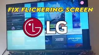 How to Fix LG TV With Flickering Flashing Screen [upl. by Retluoc]