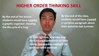 Learning Objectives 11a Mga Pandiwa para sa Blooms Taxonomy [upl. by Bobbie]