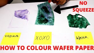 HOW TO COLOUR WAFER PAPER [upl. by Vinn]