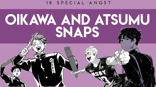 oikawa and atsumu snaps angst  1k special [upl. by Ykroc]