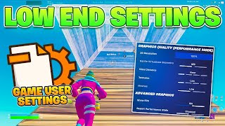 The Best Fortnite Settings For LOW END PC amp Config in Season 4 INSANE FPS BOOST [upl. by Minette180]