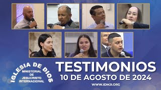 Testimonios 10 de agosto de 2024  Iglesia de Dios Ministerial de Jesucristo Internacional [upl. by Inoliel]