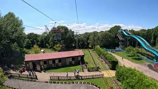 Chairlifts Skyride at Pleasurewood Hills Suffolk UK [upl. by Solomon]