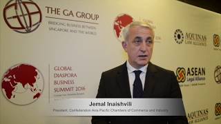 Jemal Inaishvili President Confederation Asia Pacific Chambers of Commerce and Industry at GDBS 2016 [upl. by Wane]