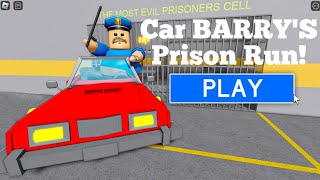 ROBLOX  Car Barrys Prison Run🚘 Gameplay roblox gaming gameplay games [upl. by Arodoet629]