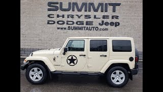 2011 JEEP WRANGLER 4 DOOR UNLIMITED SAHARA SAHARA TAN WISCONSIN WALK AROUND REVIEW SOLD 9565 [upl. by Nwahsyt]