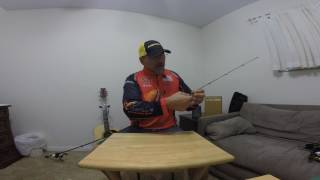 Fishing tip getting braided line through the rod guides  pulling fishing line through rod guides [upl. by Zollie622]