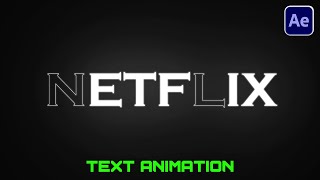 Text Flicker Animation in After Effects Tutorial  Flickering Text Animation [upl. by Doownel268]