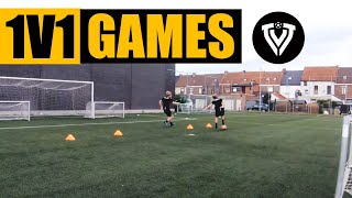 1v1 Games  Football Training  Thomas Vlaminck [upl. by Clare]