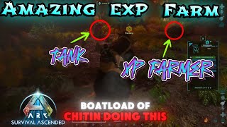 Ark Ascended INTERESTING EXP\CHITIN FARM  EXTREMLY POWERFUL METHOD [upl. by Perlie825]