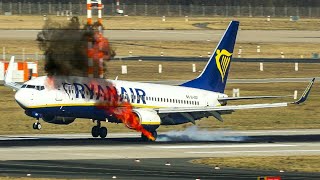 The Best Of RYANAIR HARD LANDING COMPILATION [upl. by Llemrej535]