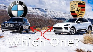 BMW X3 sDrive 30i vs Porsche Macan S comparison [upl. by Ahsilla840]