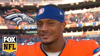 Patrick Surtain II on recording TWO interceptions in Broncos win over Raiders  NFL on FOX [upl. by Maroney]