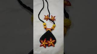 clay jewellery 🥰🔥 handmade artandcraft shortsfeed shorts subscribe [upl. by Jamieson]