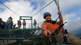 Zipline In ChandraGiri Hills  A Higiest Zipline In Kathmandu [upl. by Anirbed620]