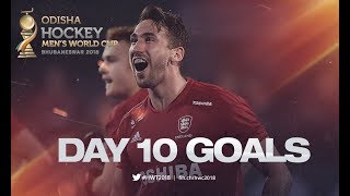 ALL THE GOALS From Day 10  Odisha Mens Hockey World Cup Bhubaneswar 2018 [upl. by Tram966]