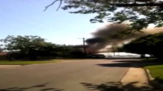 Raw video Recycling center blaze [upl. by Nilde]