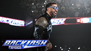 Jey Uso sends Lyon crowd into a frenzy with entrance WWE Backlash France highlights May 4 2024 [upl. by Ystap]