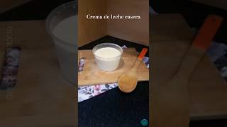 Cómo hacer CREMA DE LECHE CASERA cremadeleche cremadelechecasera cremasimple natacasera [upl. by Damiano671]