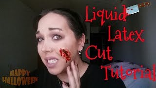 Liquid Latex Cut  Tutorial [upl. by Dulcie]