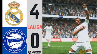 REAL MADRID vs DEPORTIVO ALAVÉS  LA LIGA 2024  2025  JORNADA 7  EA SPORTS FC™ 25 [upl. by Neehsar]