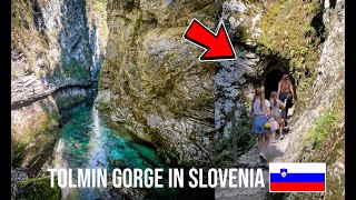 EXPLORING THE INCREDIBLE TOLMIN GORGE IN SLOVENIA [upl. by Arevle]