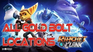 Ratchet and Clank Remake PS4  All Deplanetizer Gold Bolt Locations [upl. by Annaeel]