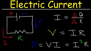 Electric Current amp Circuits Explained Ohms Law Charge Power Physics Problems Basic Electricity [upl. by Modeerf]