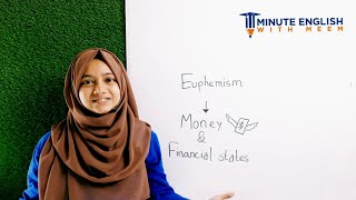 Euphemism for money and financial state  Smart and polite English  Spoken English lesson [upl. by Aihsena]