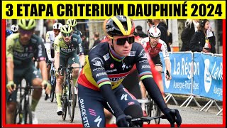 3 ETAPA CRITERIUM DAUPHINÉ 2023 REMCO ROGLIC y BUITRAGO ASCENSO DURO [upl. by Annaitat798]