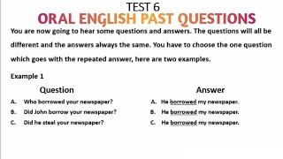 ORAL ENGLISH PAST QUESTIONS for WASSCE 2024 CANDIDATES [upl. by Nyrat]