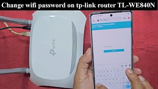 How to change wifi password on tp link router tl wr840n [upl. by Krenek186]