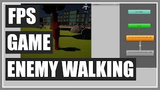 Enemy Walking Animator  FPS Game In Unity  Part 59 [upl. by Ailegave]