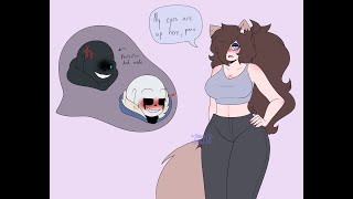 Shoulder Boulders meme 16 OC x Sans Tweening practice [upl. by Leahcim543]