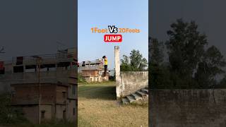 1Foot Vs 20Foots 😨JUMP parkour flip jump [upl. by Ullund219]